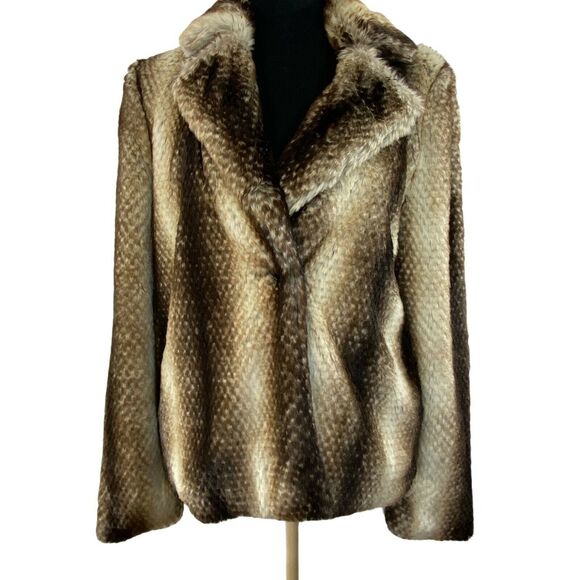Show Me Your Mumu Fisher Faux‎ Fur Cozy Mob Wife Jacket Women Small